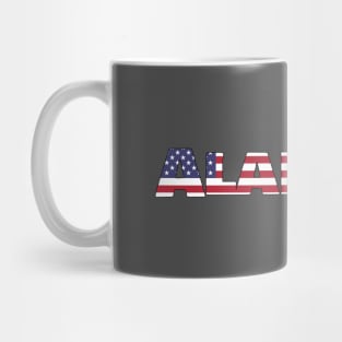 Alabama State Flag/American Flag logo Mug